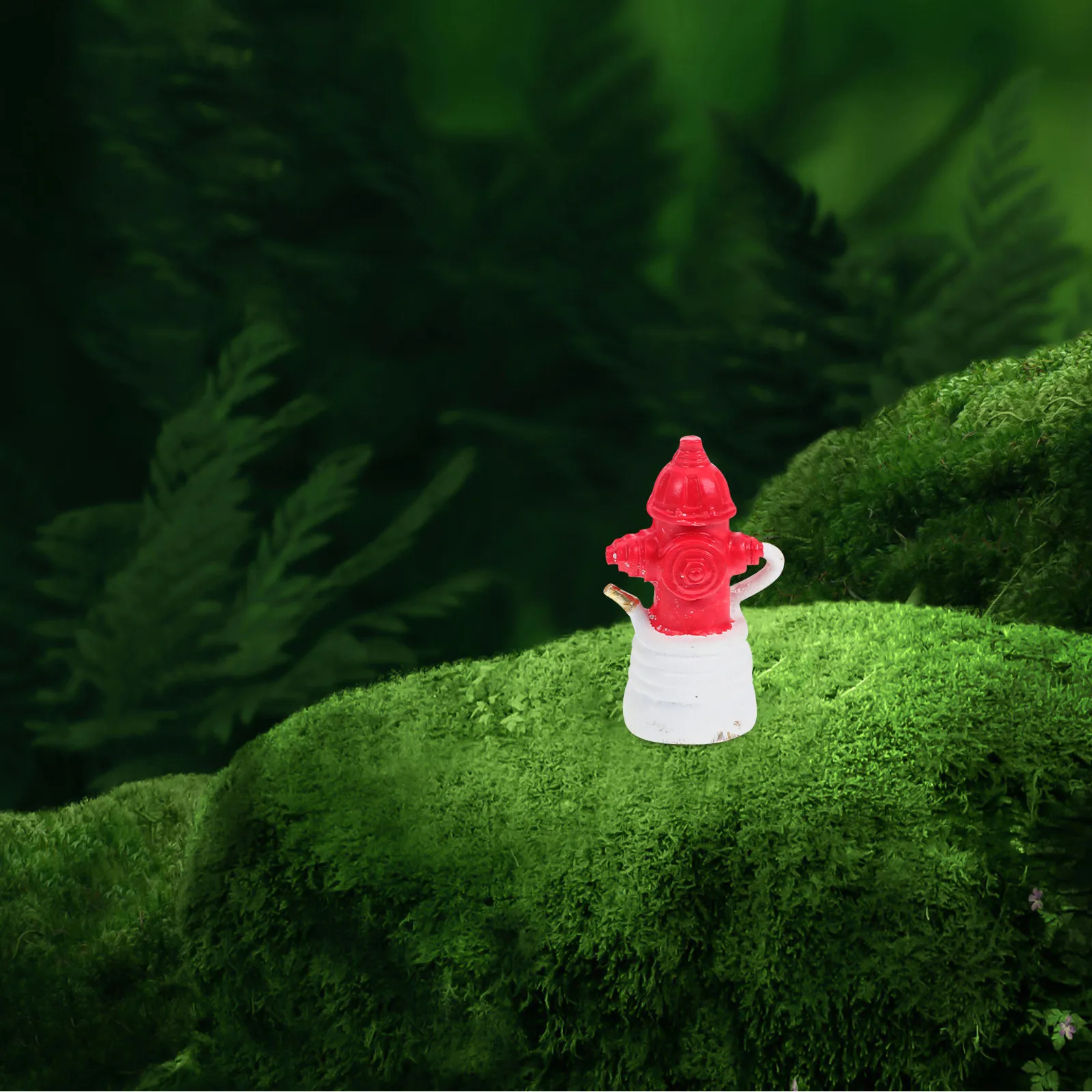 3Pcs Detailed Resin Fire Hydrant Decoration Realistic Miniature Landscape Adornment for Sand Table DIY Terrarium Bonsai Yard view 6