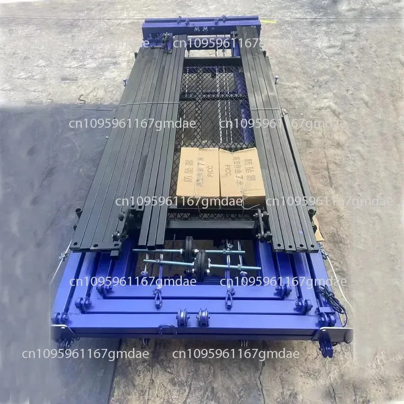 2～8メートル電動昇降足場、耐荷重500KG、折りたたみ式移動リモコン付き建設現場用リフト