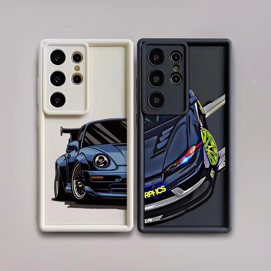 Japan JDM Sports Cars Phone Case for Samsung Galaxy S24 S23 Ultra S20 FE S22 S20 Plus S21 20Ultra S23 FE Soft Cover