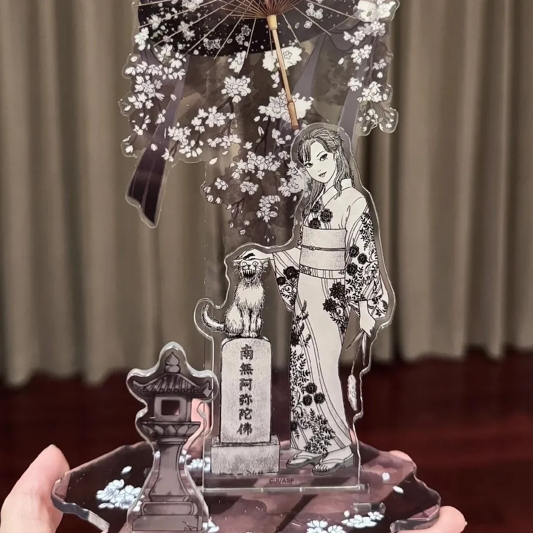 

Junji Ito Comic Second Creation Acrylic Stand Namo Amitabha Hana Umbrella Ito Run Statue Thrilling Japan Peripherals Toys Boys