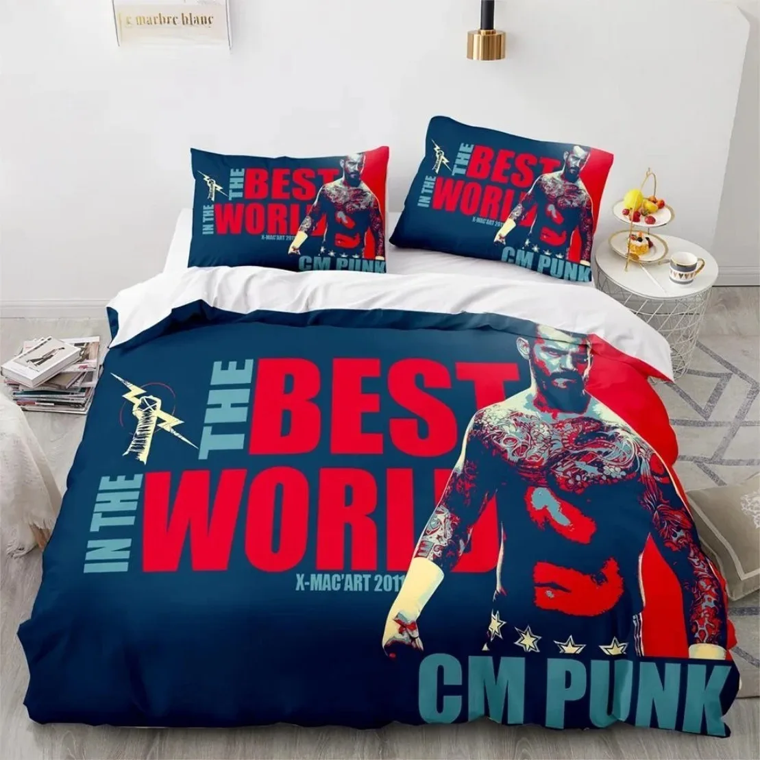 Customisable Wrestling Game WWE EAW Bedding Set 3D Print WWE EAW Duvet Cover,Comforter Bed Set Quilt Cover Pillowcase