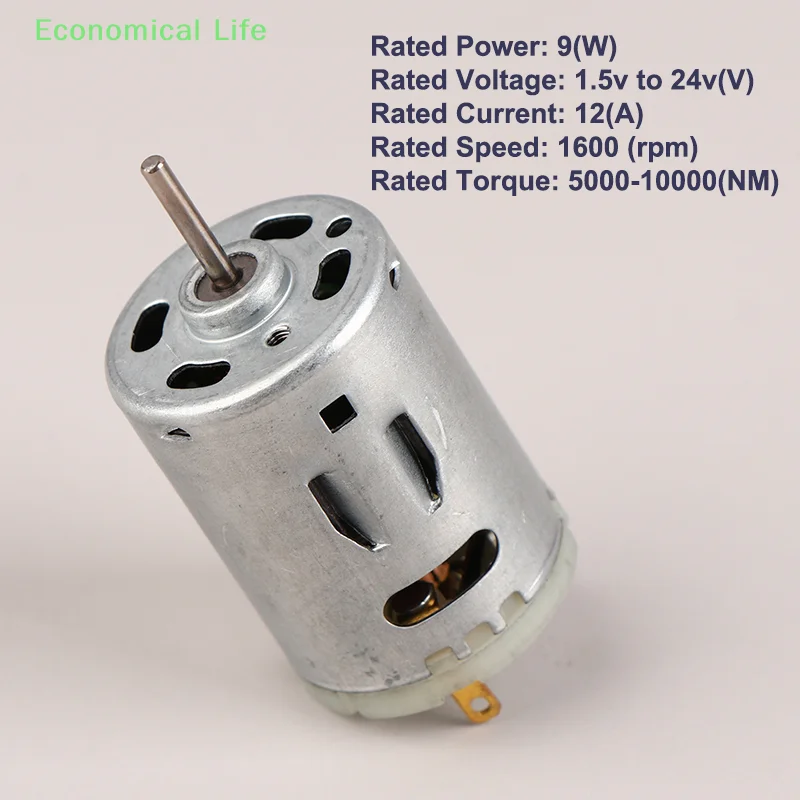 380 DC Motor DC1.5-24V 2000-20300RPM High Speed Hobby Toy R380 Motors For Hair Dryer DIY Toy Fan Engine Small Appliance