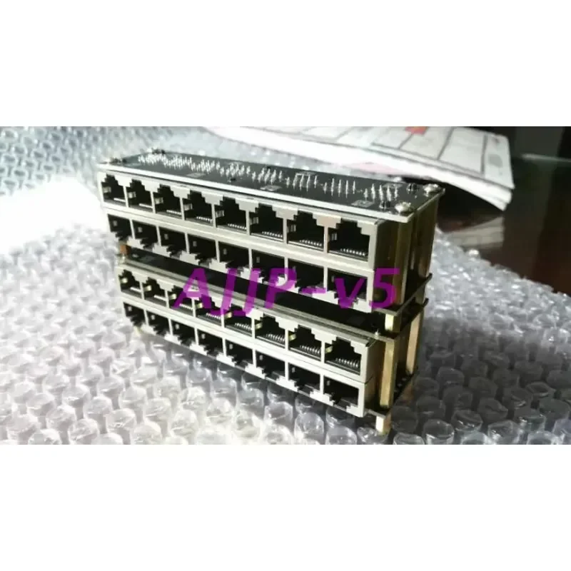 32 Channel RJ45 Straight Through Coupler Network Cable Extender Adapter Module for CCTV Video Surveillance System Ethernet