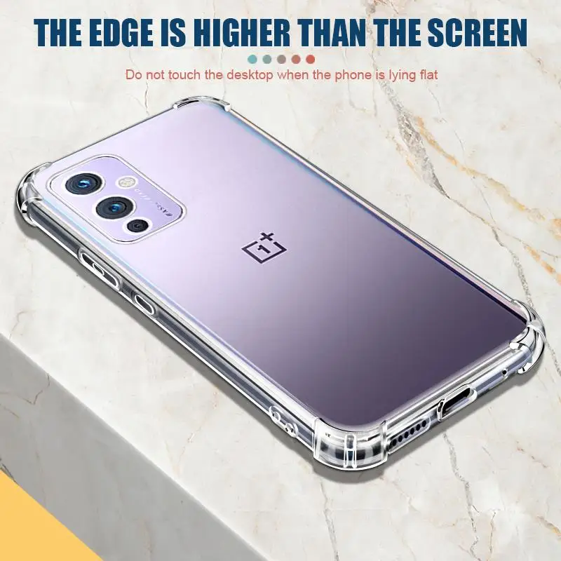 Clear Shockproof Phone Case For Oneplus 7 7T 8 9 10 Pro 8T 9R 9E 9RT Soft Silicone Coque For Nord 2 N10 N20 N100 N200 Back Cover