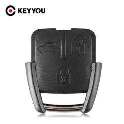 KEYYOU 3 버튼 원격 자동차 키 케이스 쉘 포브 시보레 키 쉘 포브 배터리 홀더