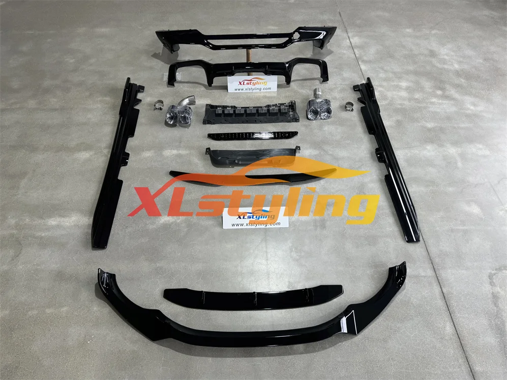 Aero kit conversion facelift Car bumper grille side skirt spoiler for for b mw X4 G02 to X4M spoiler rear diffuser