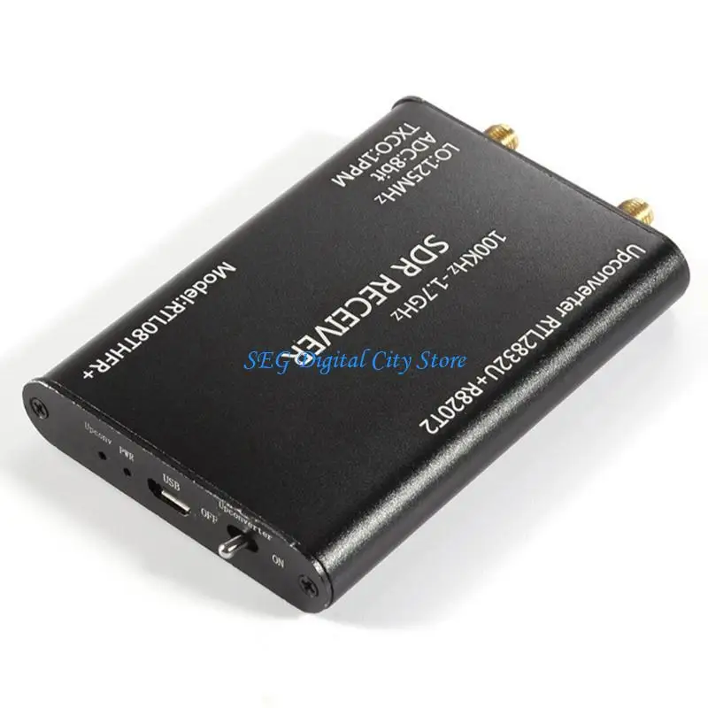 U75B Bandes complètes Software Radio Radio Receiver RTLSDR RTL2832U + R820T2 Récepteur larges courtes avec antenne câble