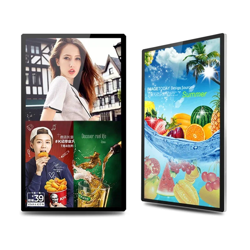 43 inch wall mounted advertising player digital signage equipment digital advertising display board