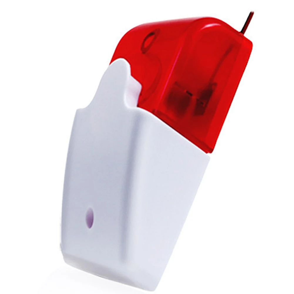 Wired Strobe Siren Durable 12V Sound Alarm Flashing Light Strobe Siren for 99 Zones PSTN/ Wireless Security Alarm