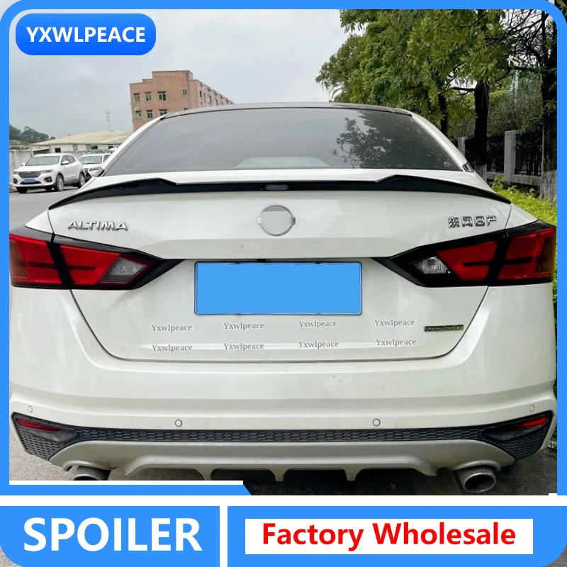 

For Nissan Altima Teana 2019 2020 2021 2022 2023 M4 Style ABS Glossy Black Rear Trunk Lip Wing Spoiler Body Kit Accessories