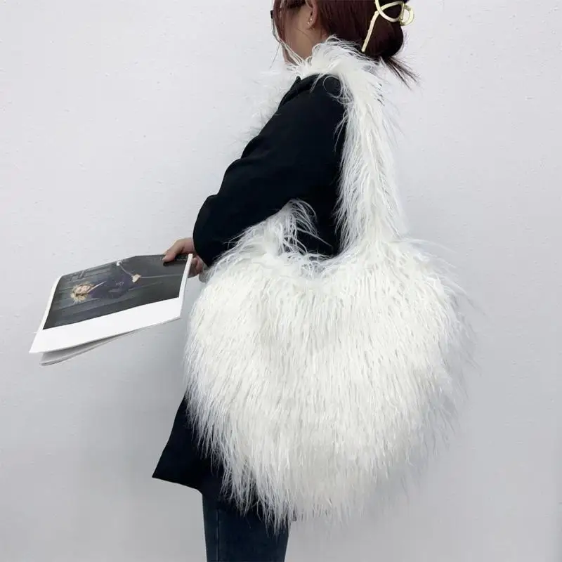 49mfの女性のぬいぐるみストラップショルダーバッグポータブル大規模容量豪華なショルダーバッグ