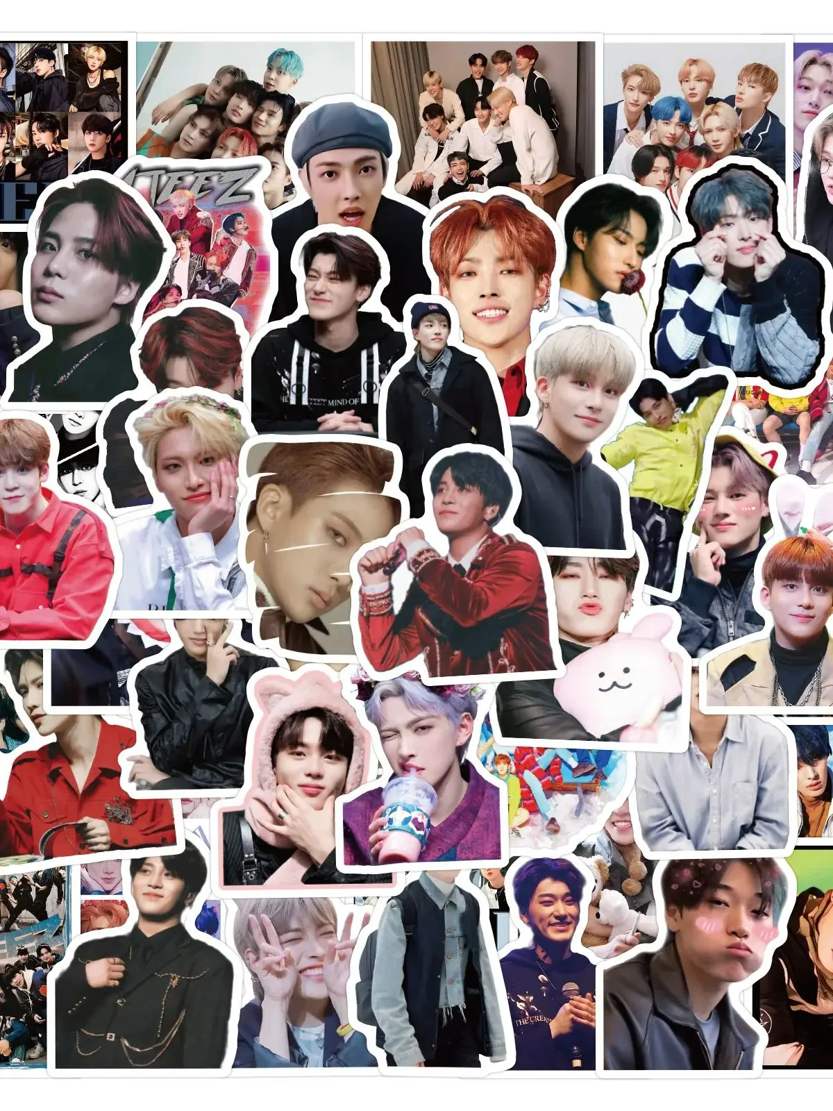 AliExpress FANLU 10/55/110PCS ATEEZ Stickers Korean Boy Band Sticker Kids Toy DIY Luggage Laptop Phone Guitar Bike Skateboard Waterproof Decals