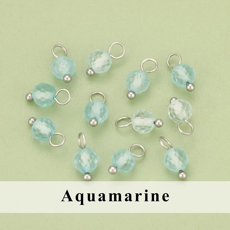assoonas, 20 Stück/Lot, MH25, Schmuckzubehör, Edelstahl, Naturstein, Anhänger, handgefertigt, DIY-Anhänger, Schmuckherstellung – Detail 9