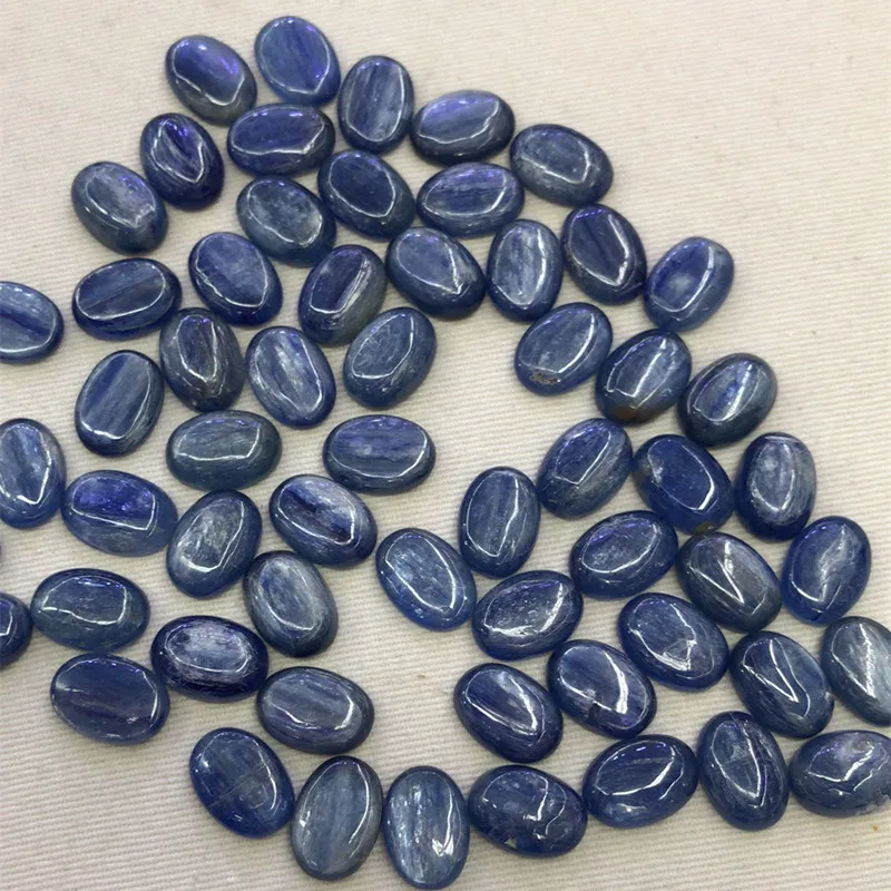 Natural Malachite Real Kyanite Beads Cabochon 18x25mm Oval Shape Gemstone CAB Semi Precious Stone for Making Jewelry 2pcs/lot