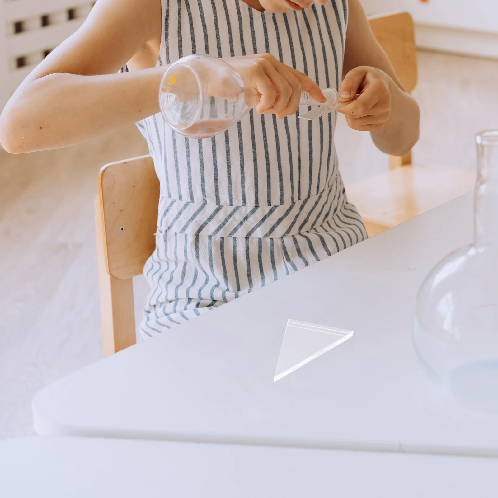 Triangular Lens Classroom Glass Prism Light for School Clear Photography Teaching