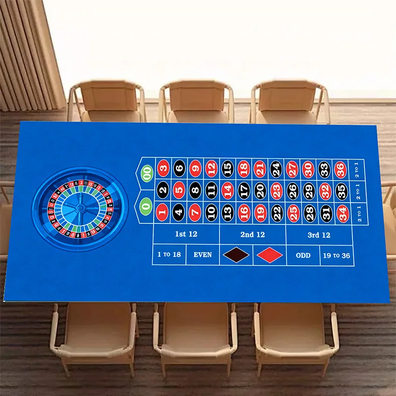 90cm X 180cm X0. 2cm Roulette Table Top Casino Mat Board Cloth