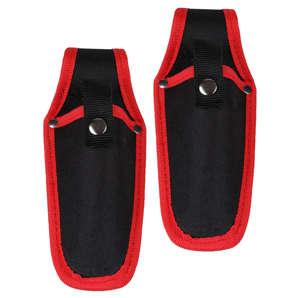 

2Pcs Tool Kit Canvas Scissor Bag for Garden Pruner Pouch Heavy Duty Portable Organizer for Hair Stylist Barber Makeup Artist