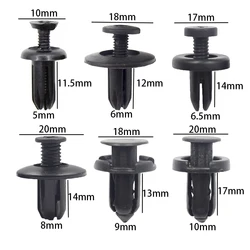 30/60Pcs 5mm 6mm 7mm 8mm 9mm 10mm Hole Car Bumper Rivet Fastener Auto Fender Trim Panel Clips For Honda Nissan Toyota Hyundai