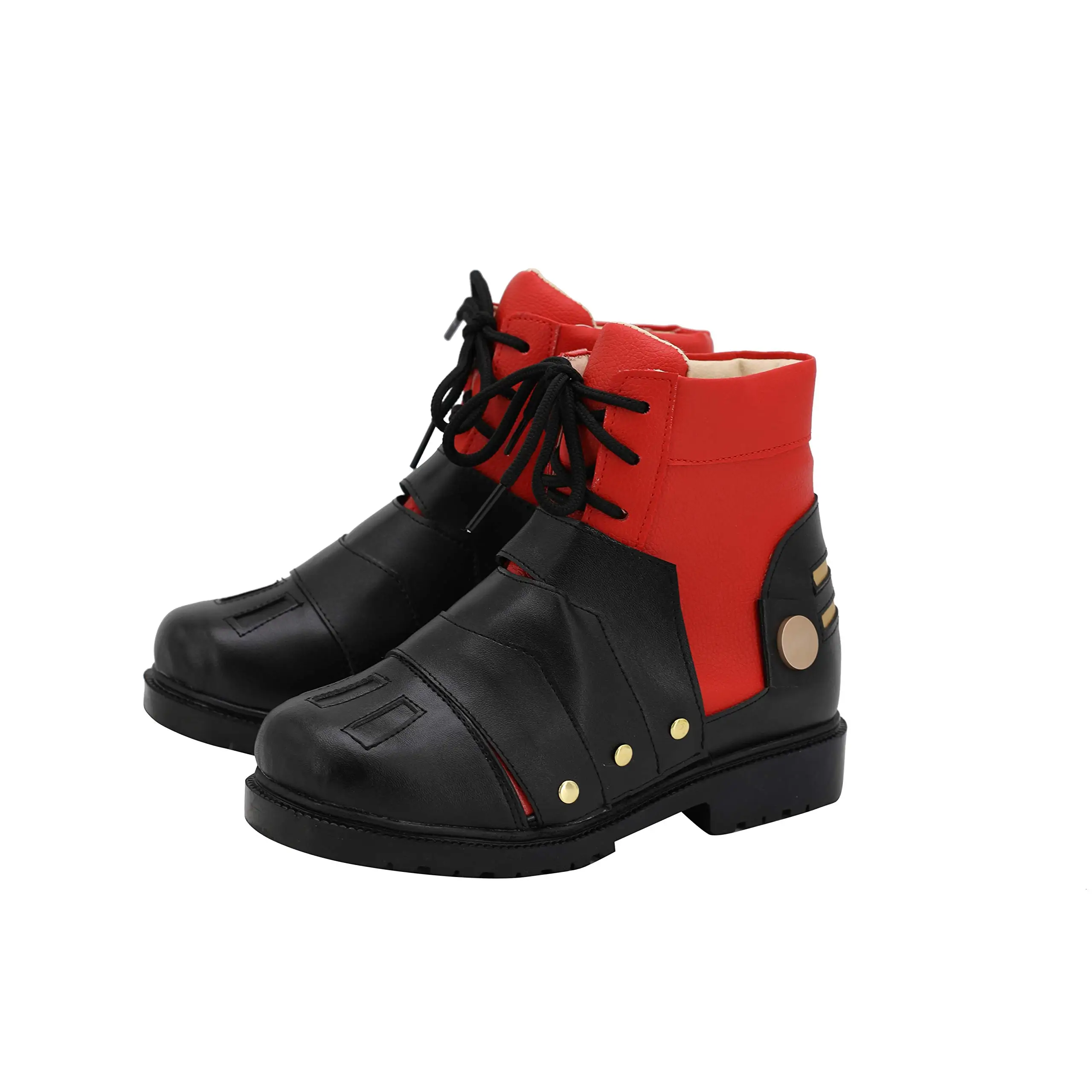 Zapatos de Cosplay Deku, botas rojas y negras a la moda para fiesta de Carnaval de Halloween
