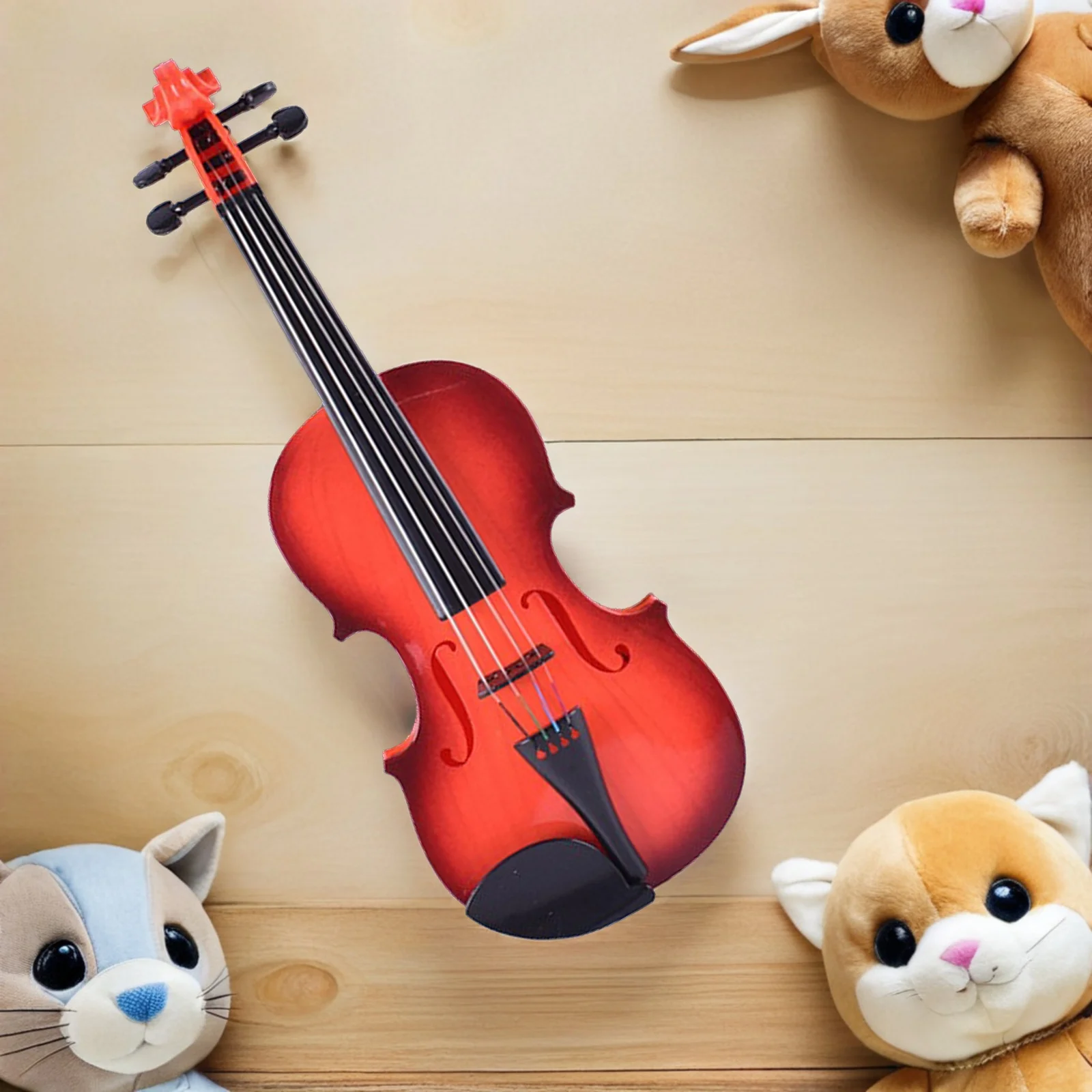 2025年新作 キッズ楽器玩具 リアルな6弦バイオリンモデル 教育玩具 子供用 装飾写真撮影用小道具 ギフト
