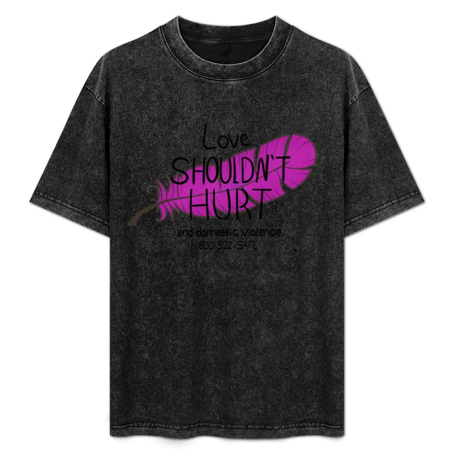 Love Shouldn't Hurt T-Shirt Functional Casual Short Sleeve Tee