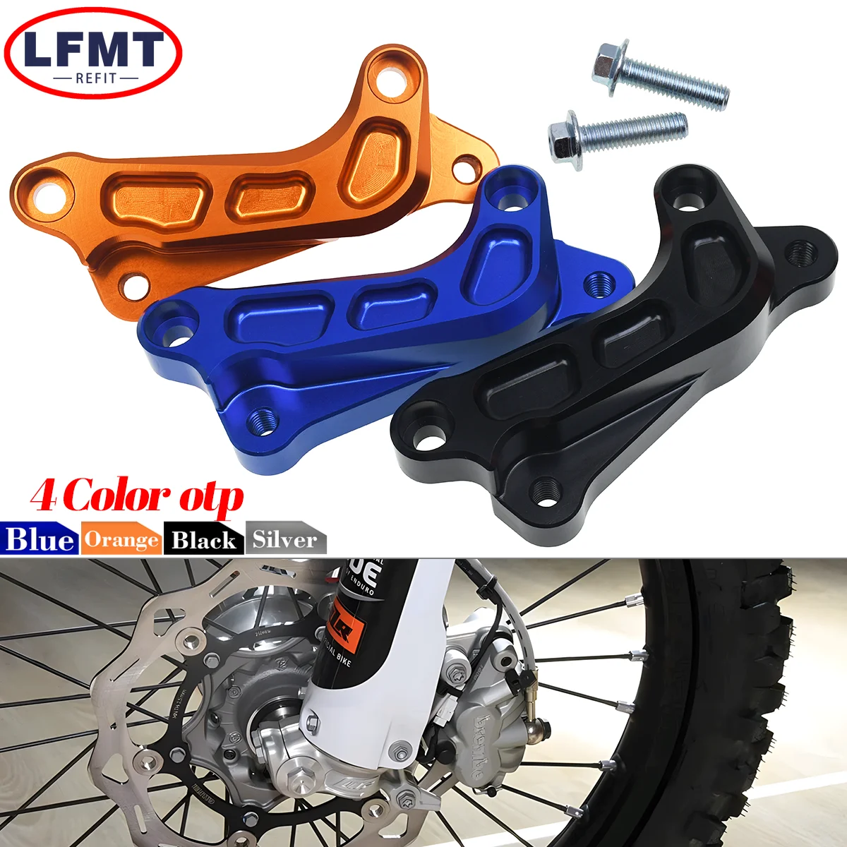 

Motocross 320MM CNC Bracket Floating Brake Disc Caliper Adaptor For KTM SX SXF XC XCF XCW XCFW EXC EXCF TPI Six Days 1994-2023