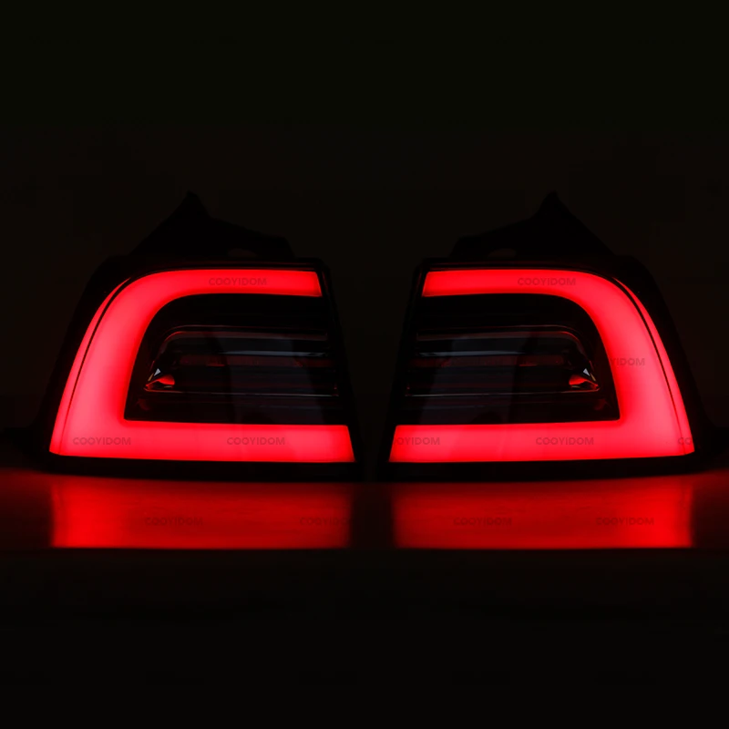 NEW Car Rear Warming Brake Lamp Rear Tail Lamp For Tesla Model 3 2017-2020 Flat Light Rear Lamp 1077402 1077403 1077398 1077399