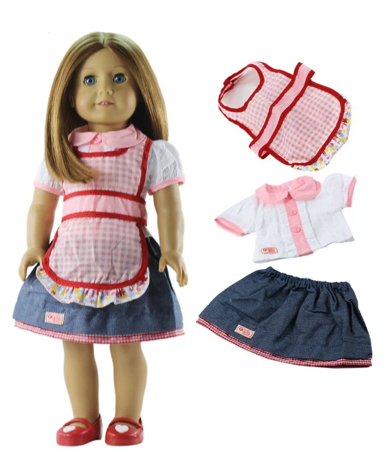 1 Set schöne Freizeitkleidung Puppenkleidung für 18-Zoll-amerikanische Puppen Viele Stile zur Auswahl A90 – Detail 7