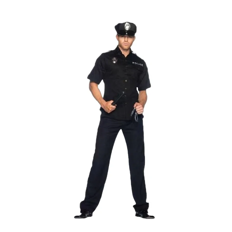 Sexy Men's loween Costume Adult Performance Suit Police Costume eup Stage Performance Traditional Chinese Ethnic Wear