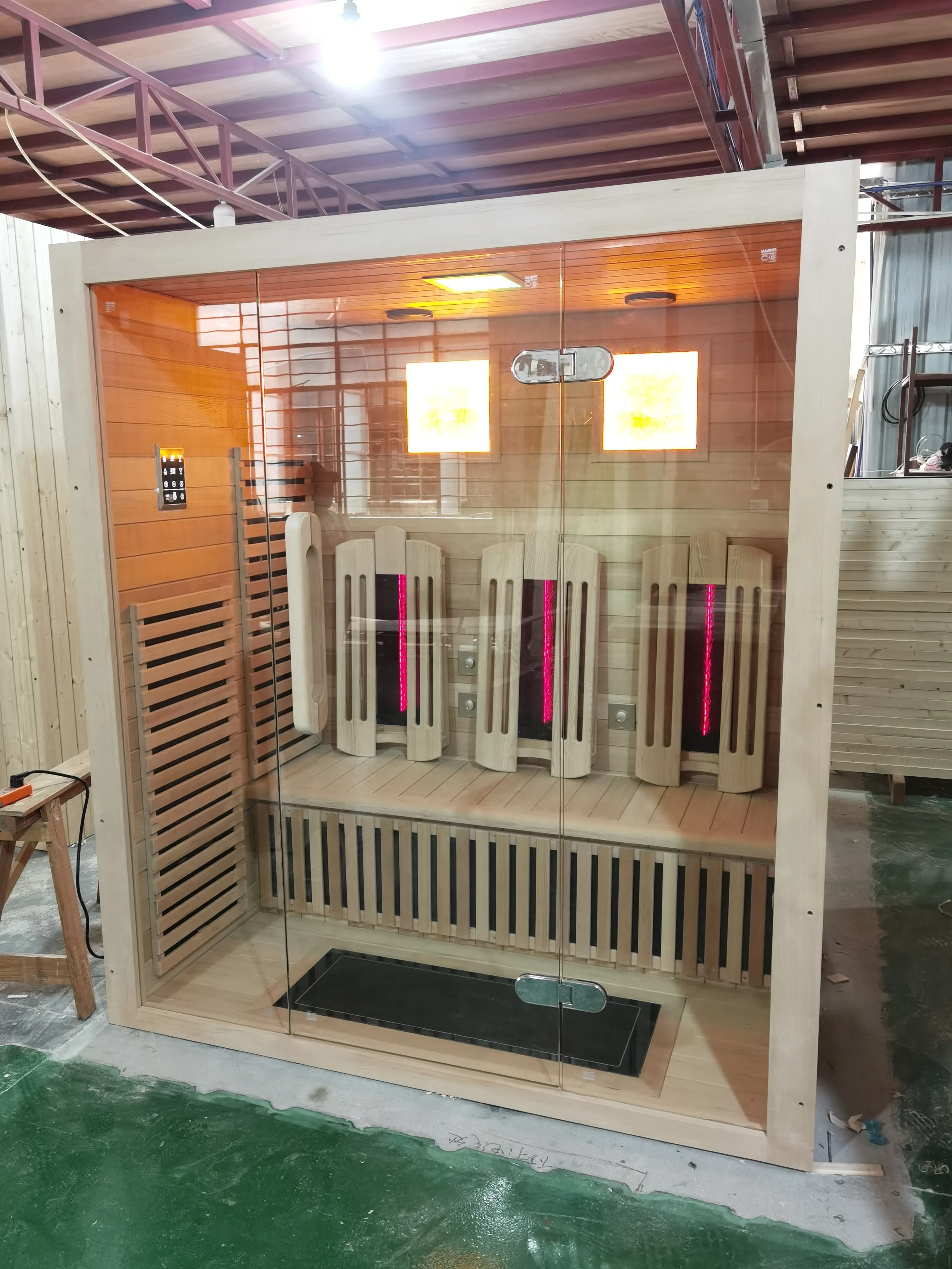 Hot Sell Person Luxury Far Infrared Outdoor Wood Dry Steam Sauna Room For Sale