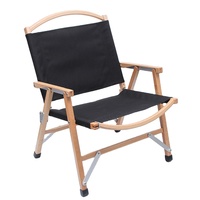 Outdoor Chair  Wood Folding Camping Picnic Beach Deck Travel  Canvas Picnic Chairs With Carry Bag