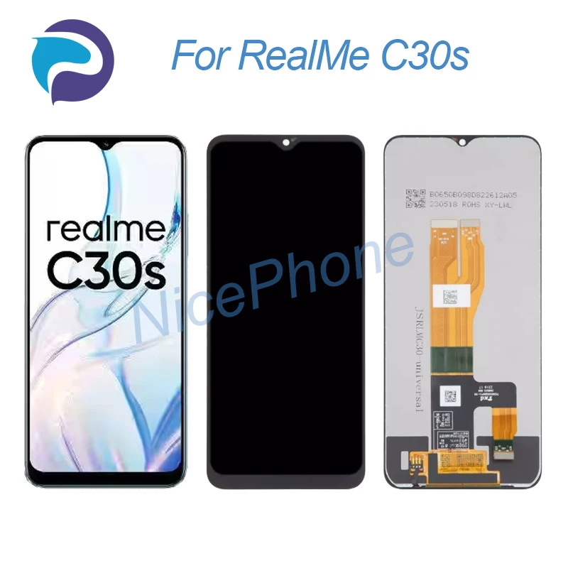 

for RealMe C30s LCD Display Touch Screen Digitizer Assembly Replacement 6.5" RMX3690 C30s Screen Display LCD