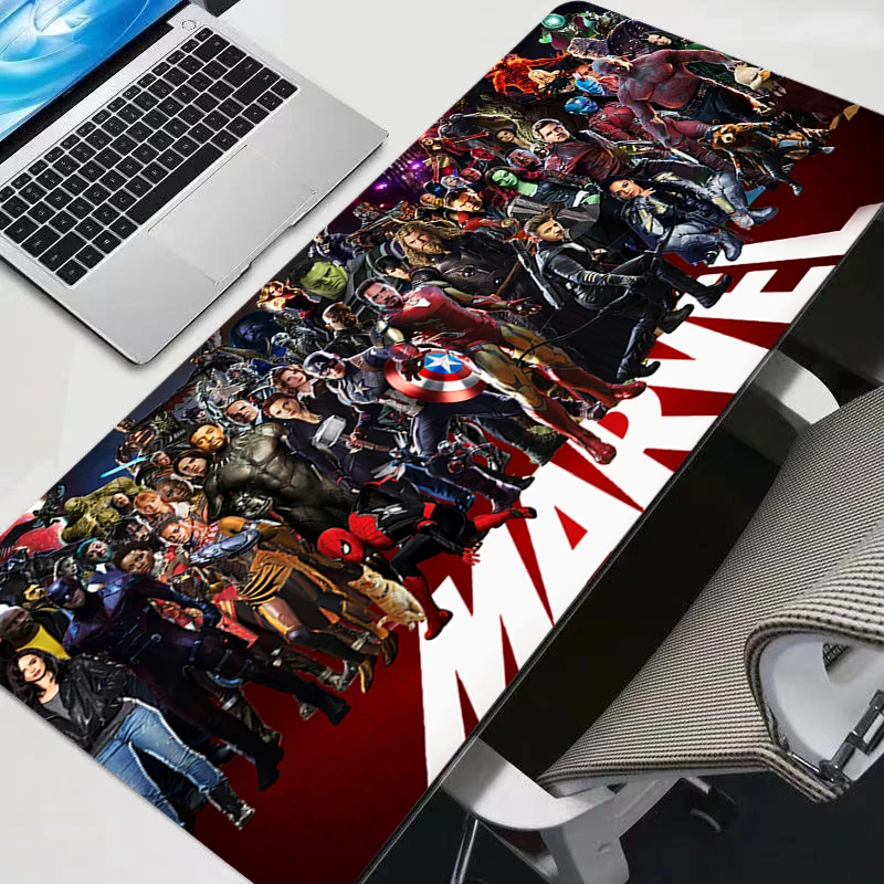 Marvel Hero Mouse Pad Large Computer Gaming Keyboard Rug The Avengers Gamer Mousepad Laptop Gamer Accessories Desk Mat HD Carpet