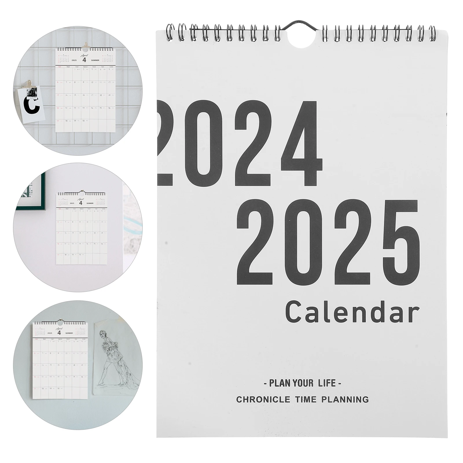 

Wall Calendar 2024.9-2025.12 Multi-Functional Monthly Small Hanging Planning Office Calendar Clear Printed Calendars