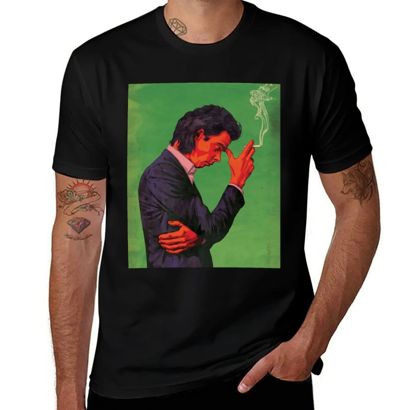 Nick Cave and the Bad Seed T-Shirt hippie clothes Aesthetic clothing graphic t shirt vintage mens tall t shirts