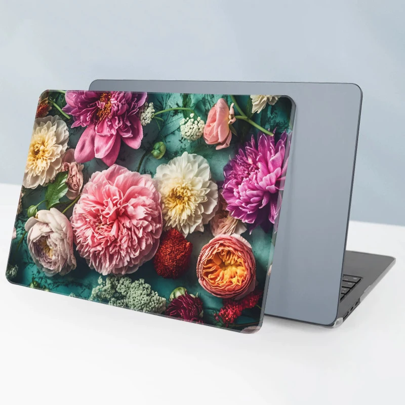Flower Flat Printing Shell for MacBook Air 15 Case 2026 M5 M4 Funda for MacBook Neo 13 A18 Pro Max 14 16 M1 M2 M3 Air 13 Case