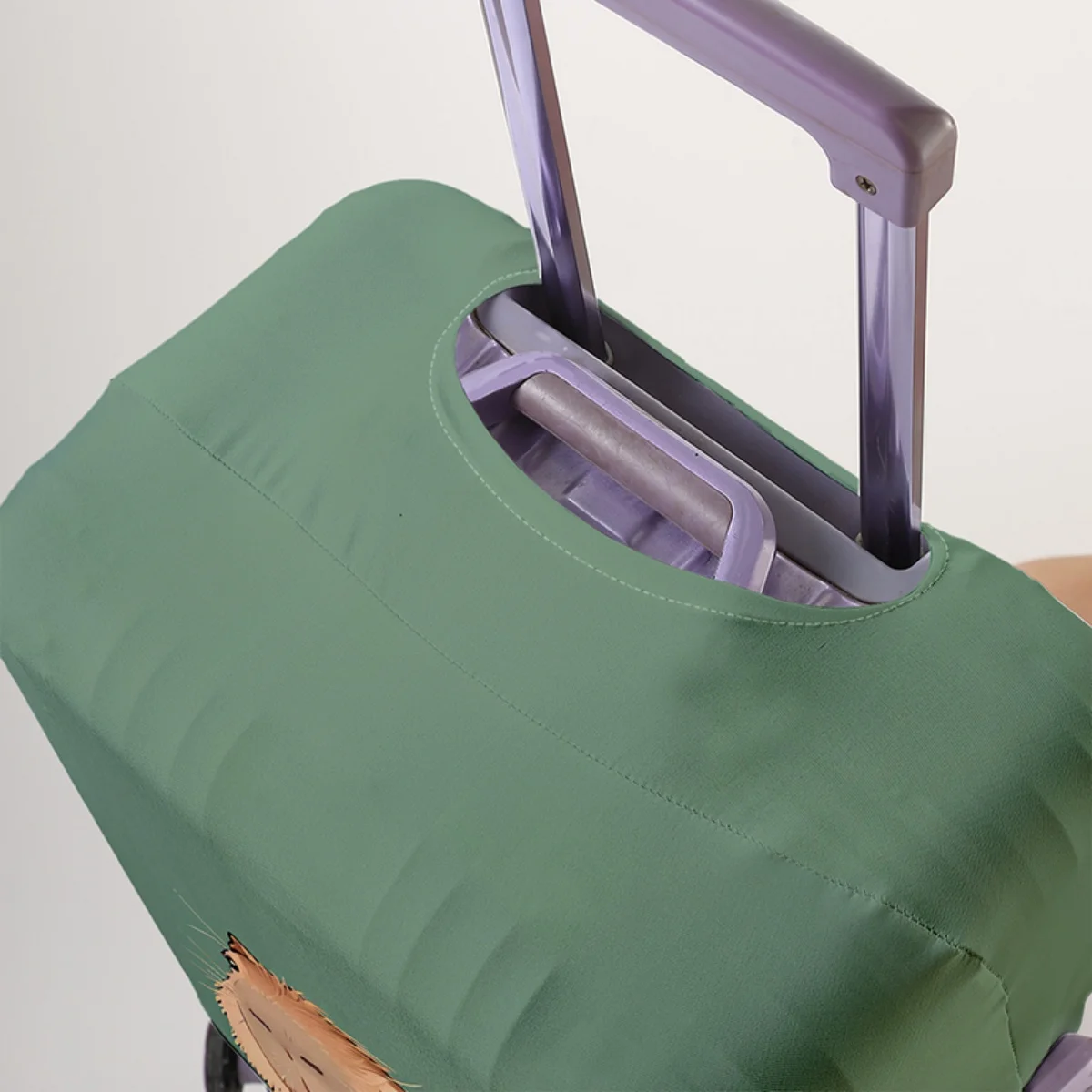 Gepäckschutzhülle mit Tiermuster, Set geeignet für 18-32 Zoll Gepäck, Koffergriffabdeckung, Reisezubehör – Detail 4