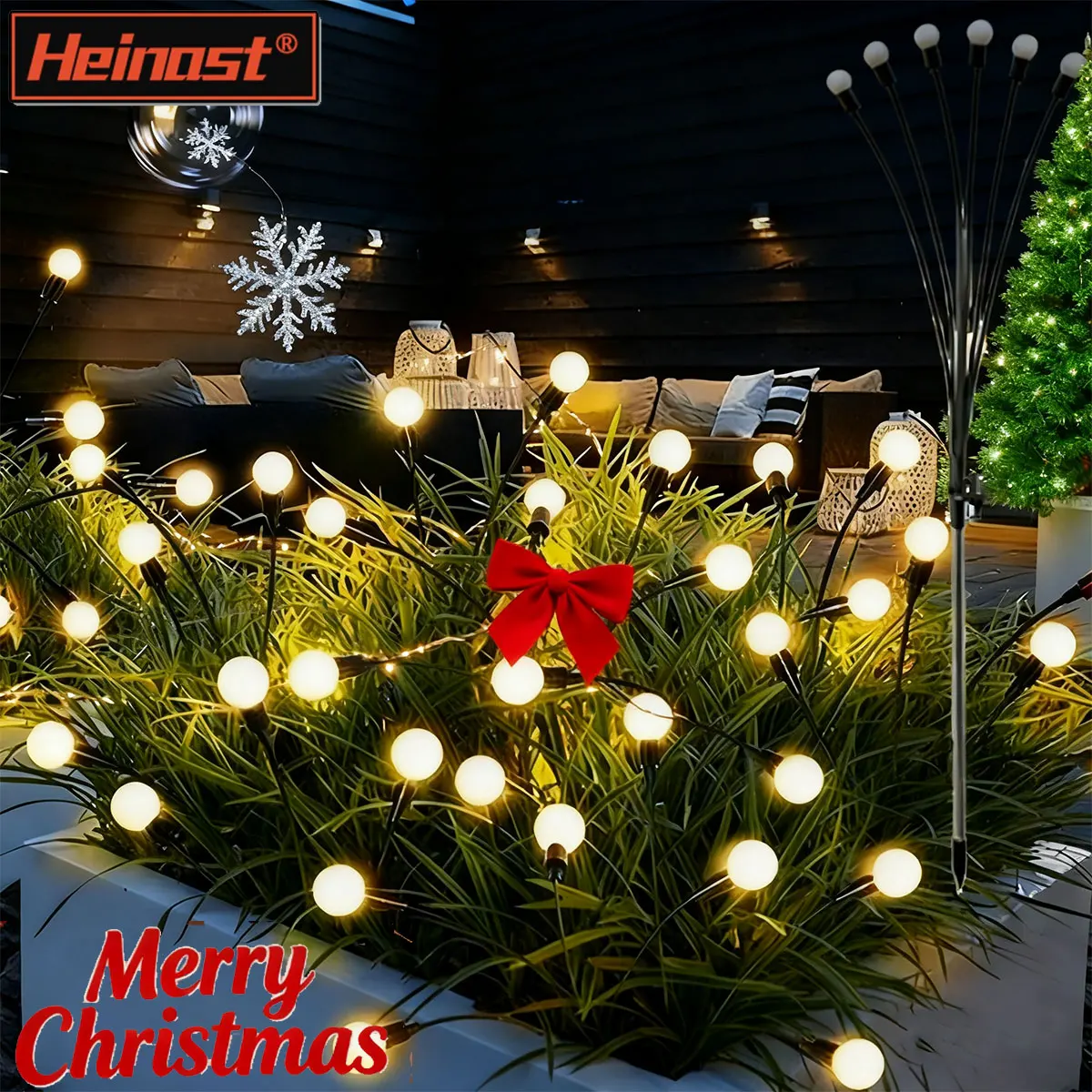 أضواء في الهواء الطلق مصباح الحديقة الشمسية مصباح الحديقة LED يحركها الرياح اليراع الأرض التوصيل مصباح لحديقة الحديقة المناظر الطبيعية عطلة الخفيفة