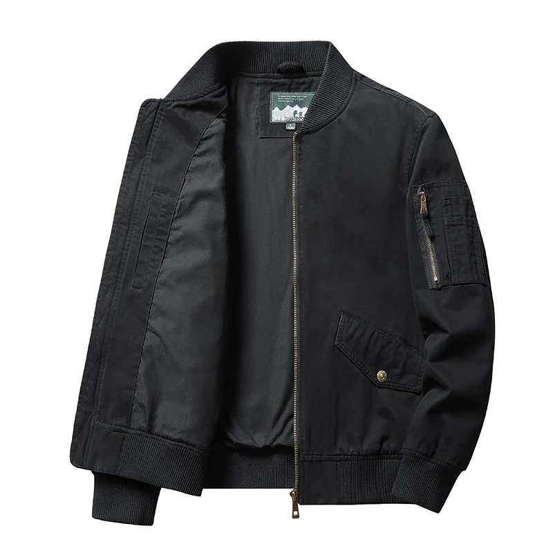 Spring And Autumn New Flight Jacket Men's Loose Casual Tooling Jacket Baseball Jacket Top
