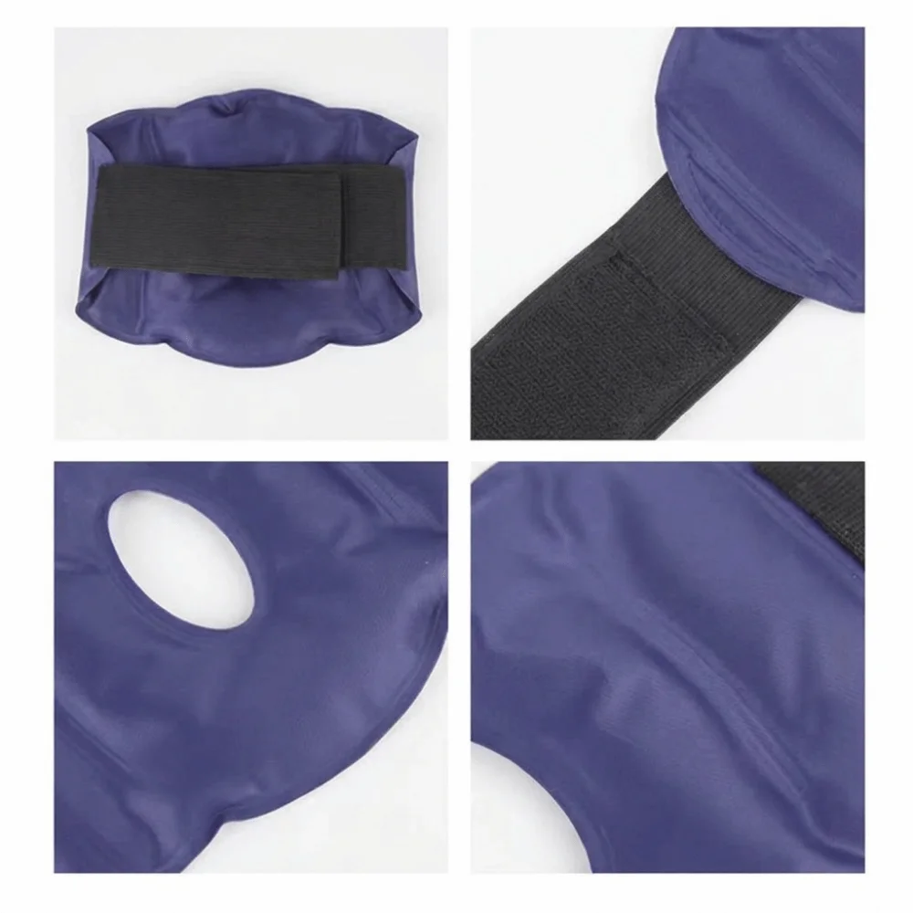 Hot And Cold compress Knee Ice Pack Wrap Dual Temperature Reusable Gel Knee Pack Flexible Adjustable Strap Knee Wrap