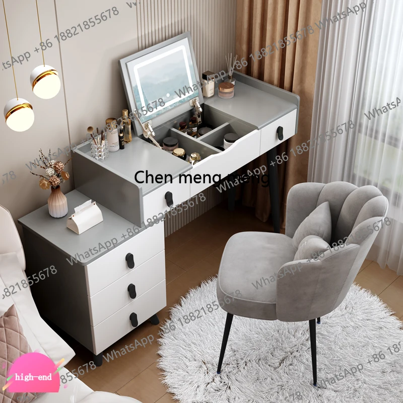 D5556  Luxury Modern Dressing Table Princess Reasonable Price White Minimalist Dressing Table Toiletries Storage Cabeceros