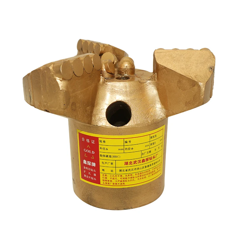 Concave PDC Bit Flat Sheet Slice Len Imported Water Well Drilling Geological Exploration Mine Survey