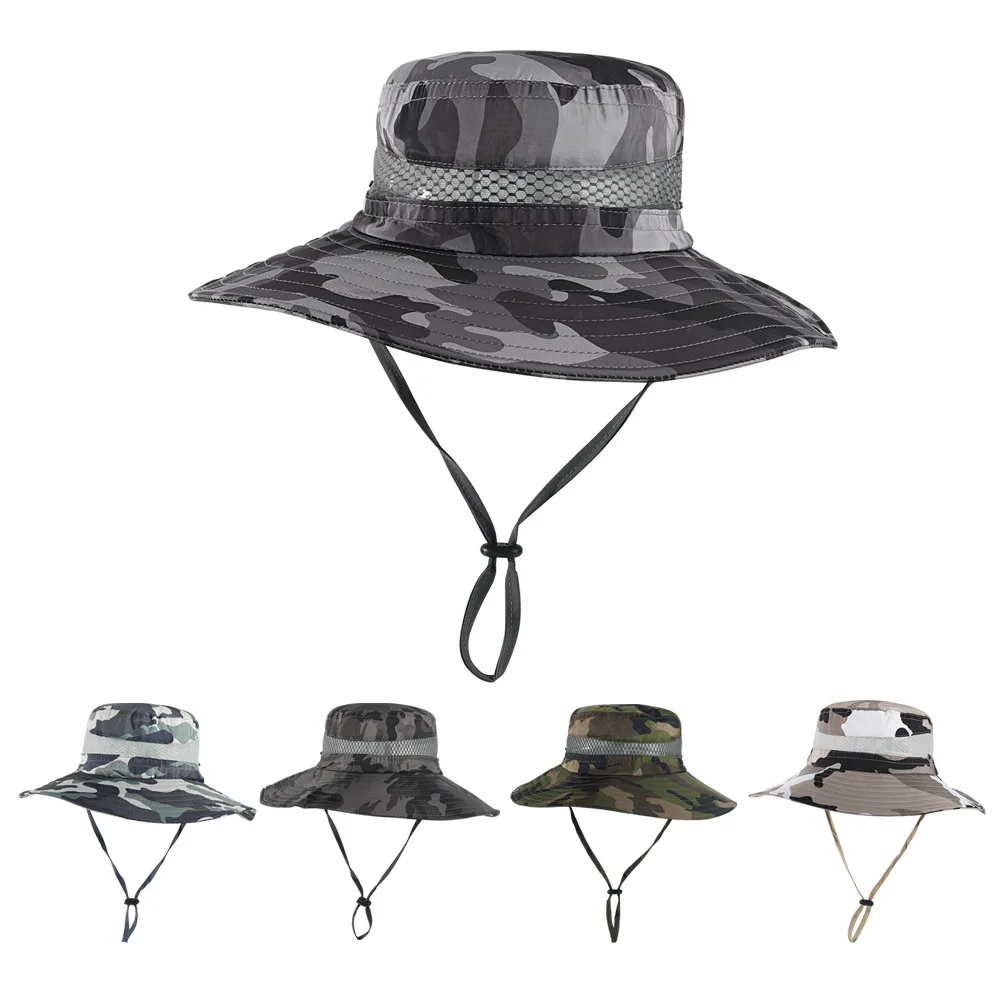 

Fisherman's Hat Men's And Women's Camouflage Summer Outdoor Breathable Sunscreen Basin Hat Fishing Sunscreen Hat Sun Hat