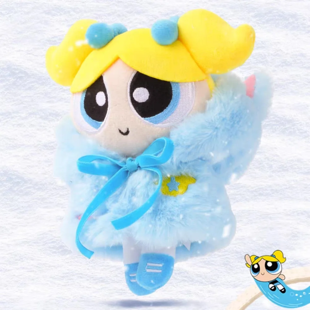 Genuine Powerpuff-Girls Plush Cape Doll Kawayii Blossom Bubbles Buttercup Cartoon Backpack Decorative Dolls Toys Christmas Gifts - view 3