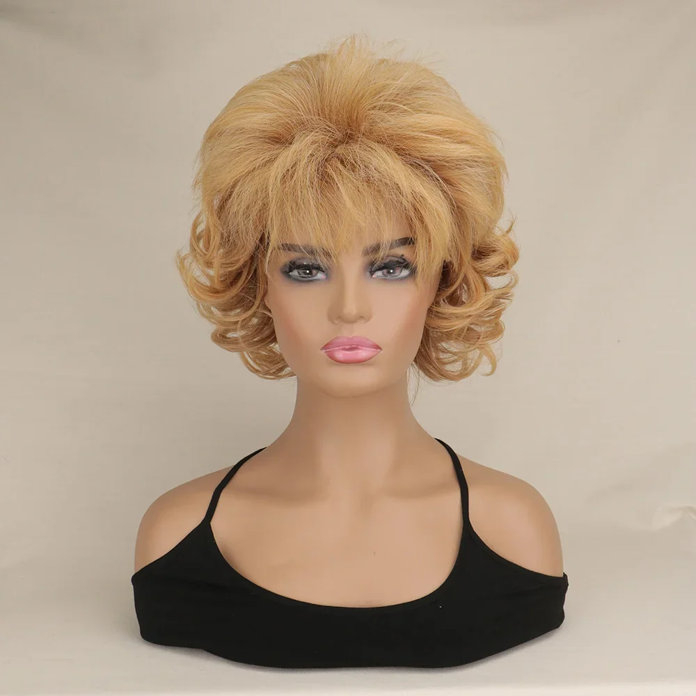 WHIMSICAL W Synthetic Women's High Quality Short Wig Natural Hair Curly Full Wig Thick Wigs For Everyday