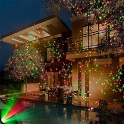 New Outdoor Red Green Holiday Projection Light Christmas Laser Show Garden Full Sky Star Laser LED Disco Ball Stage Lawn Lamps
