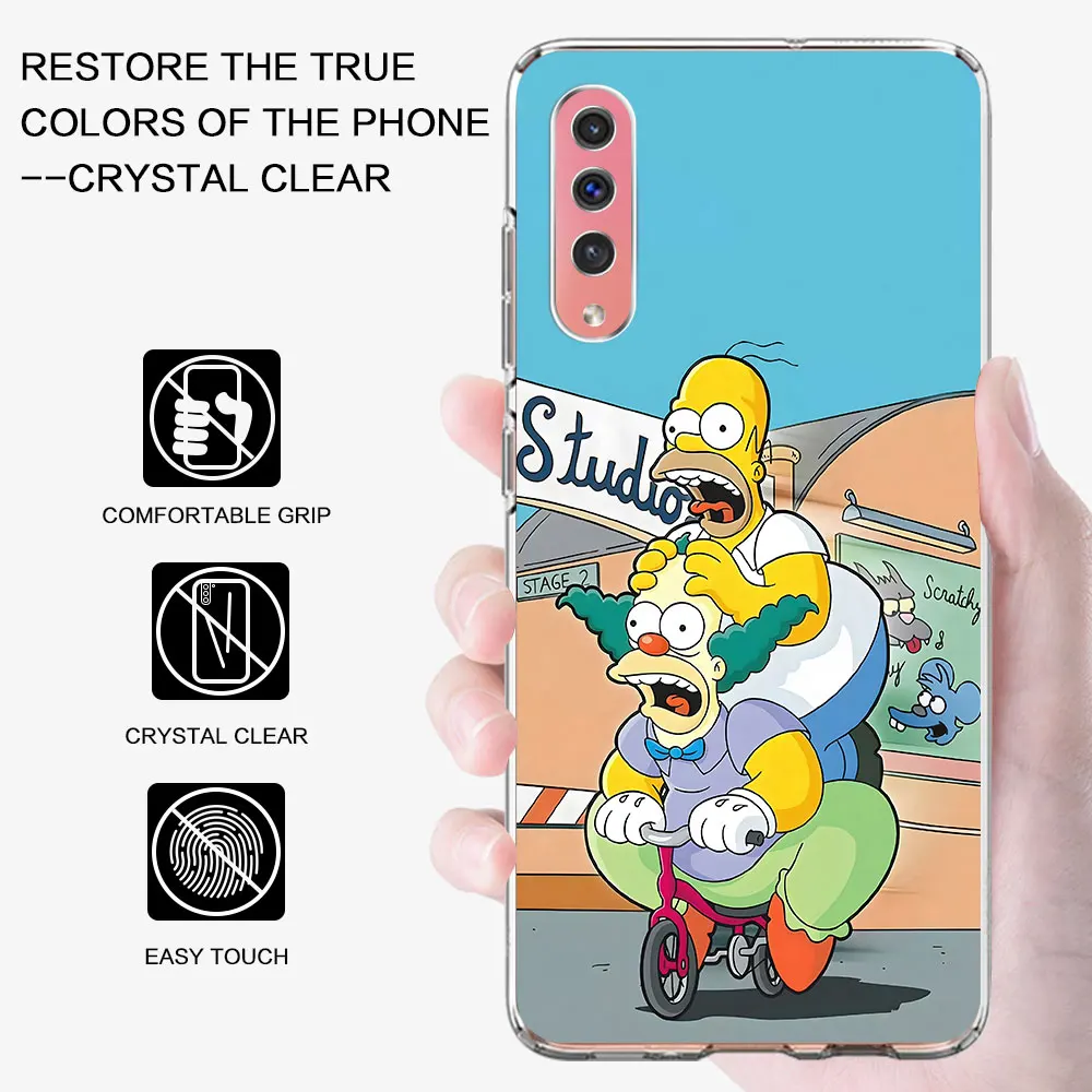 Homer Jay The Simpsons Case for Samsung Galaxy A10s A50 A50s A10 A20 A30 A7 A8 A03s A04s A20e A70 A70s A40 TPU Soft Phone Cover