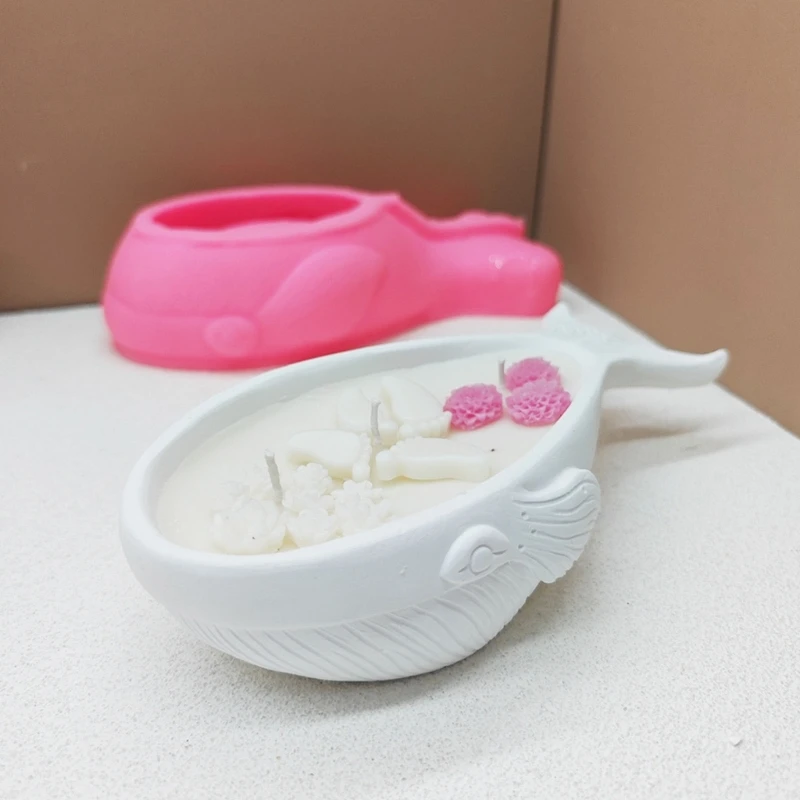 Safe and Portable Stylish Whale Sturdy Silicone Mold Craft Supplies for Making Decorative Stylish Cups Dropship
