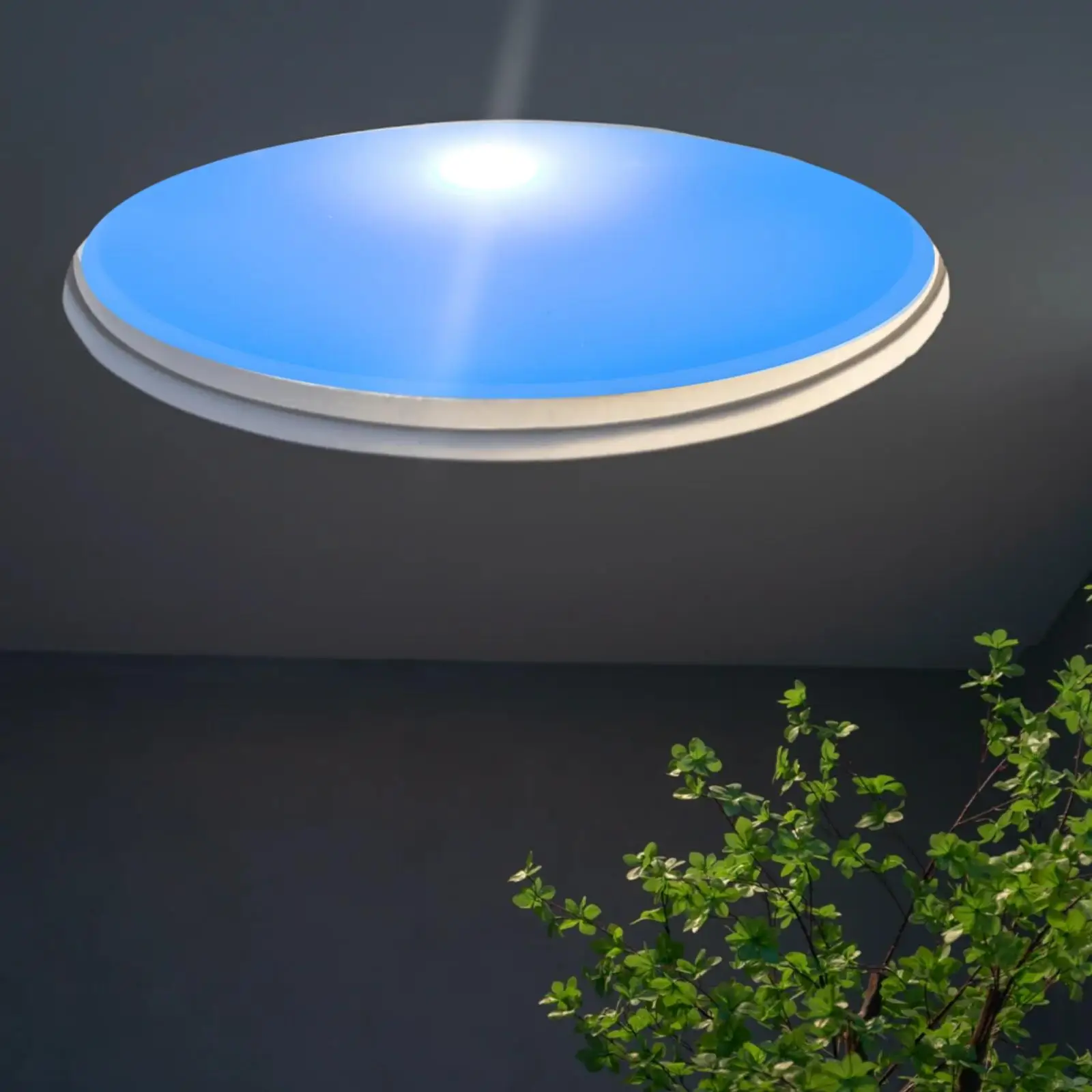 Led Smart Blue Sky Lights Artificial Skylight Clear Sky Light For Living Room Office Study Bathroom Natural Sunlight Light