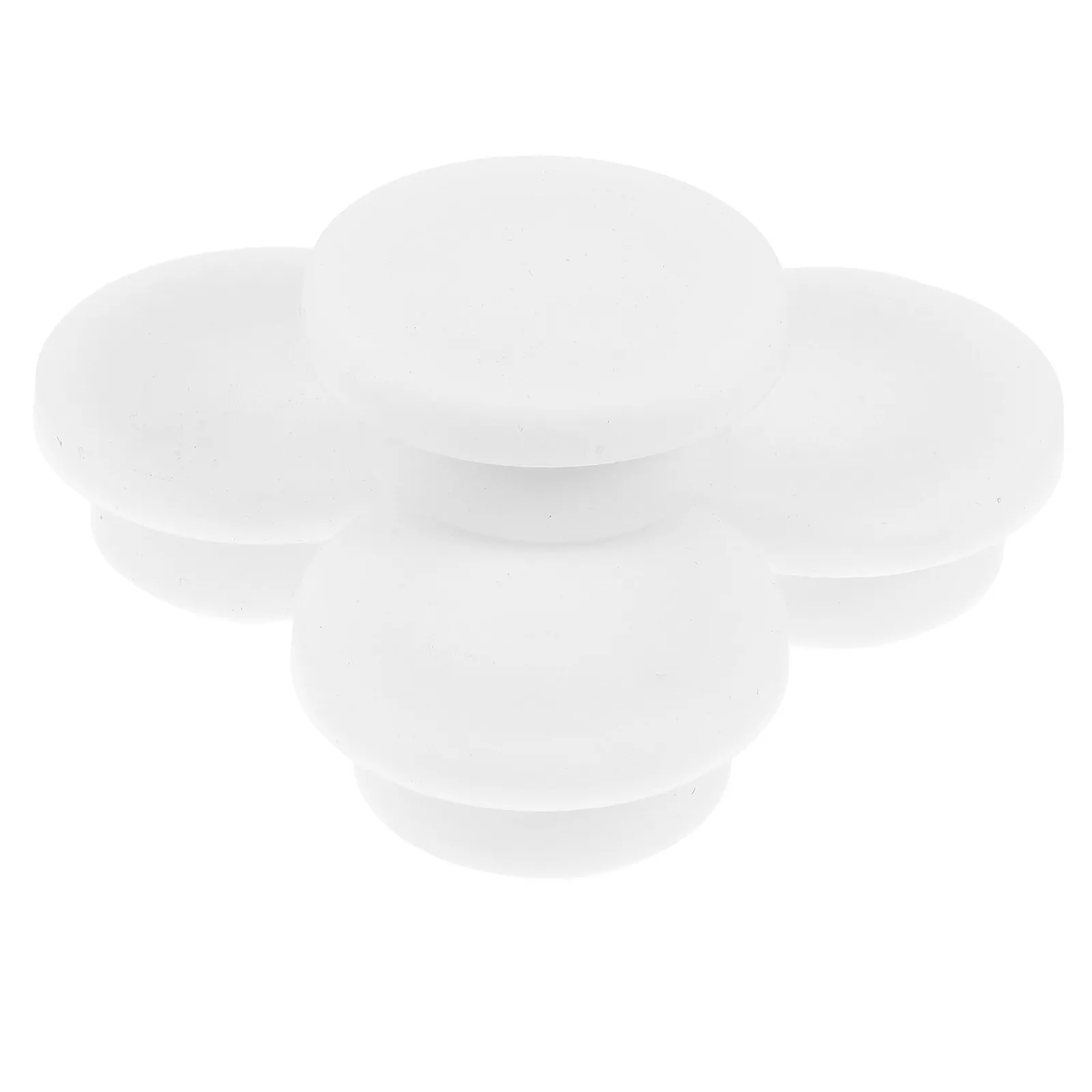 4Pcs Rubber Sink Overflow Ring Cover for Washbasin Seamless White Overflow Hole Cover Easy Installation Clean Aesthetic Design
